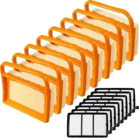 Briwooody 4238-140-1800 8 Pack Ts410 Ts420 Air Filter With Pre Cleaner Compatible Stihl