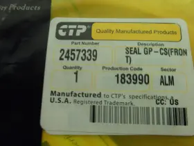2457339 Cat - Seal Crankshaft Catbx10 2457339 Cat - Seal Crankshaft Catbx10