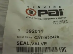1632478 Cat 392011 - Seal Valve Pk Qty 6 Pai 392011/1632478 Catbx10