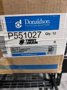 P551027 Donaldson Fuel Filter Water Separator Spin-on Twist And Drain New In Case X11