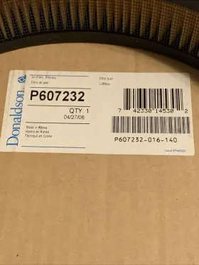 P607232 Donaldson New Genuine Air Filter Pn #3