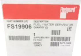 Bf7785-d Fleetguard Fs19906 New Genuine Fuel/water Separator Re517180 Re509036 #2