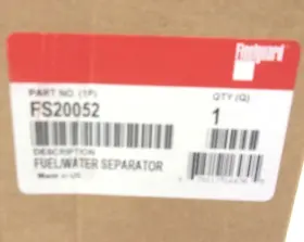 Bf1289-sp Fleetguard Fs20052 New Genuine Fuel/water Separator Filter Usa Made #2