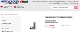 Fleetguard Hf35530 Genuine Hydraulic Filter New In Box Ag Holland