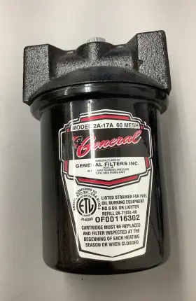 2a-17a-1-60te General Filters Inc. Fuel Oil Filter B527