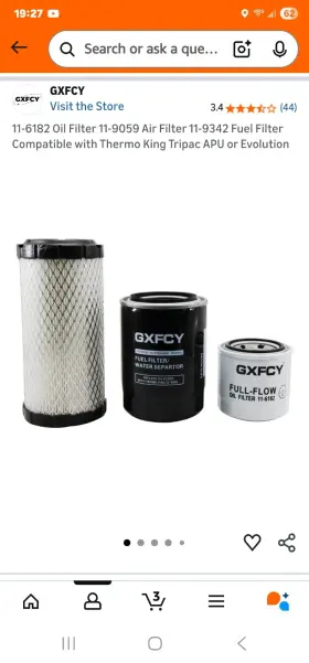 11-9342 Gxfcy 11-6182 11-9059 Filter Kit For Thermo King Tripac Apu Or Evolution New