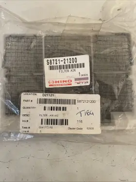 Hino S8721-21200 Genuine A/c Blower Screen Filter New Oem