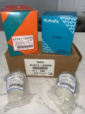 7000-74034 Kubota Filter Kit For Bx22 Bx25 Bx25dlb Bx2230 Bx2350 Bx2670 Genuine Parts