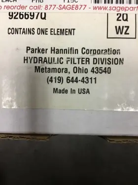 3526462 Miscellaneous 2286123 926697q Parker Hydraulic Filter