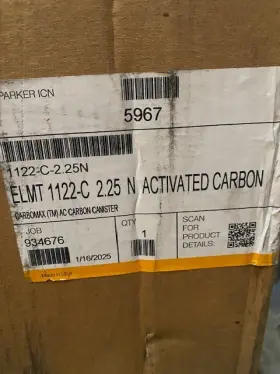 Parker 1122-c-2.25n Carbomax Elmt 1122-c 2.25 N Activated Carbon 11 Inch 22.25