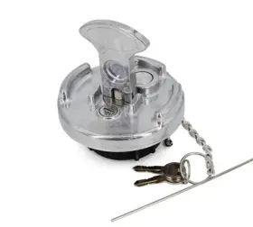 Partstop 600211 Aluminum Fuel Cap 4 Inch Lever-style Locking Vented For Peterbilt Trucks Heavy-dut