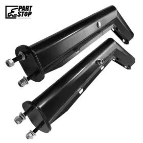 Partstop Fd003 45 Degree Angled Mud Flap Hanger Black Steel 27 Inch Fits 24 F
