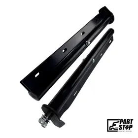 Partstop Fd005 Straight Mud Flap Hanger Black Steel 30 Inch Narrow Bolt Spacing Fits 2
