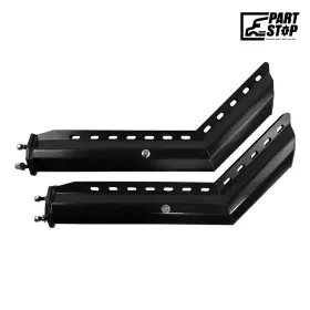Partstop Fd013 45 Degree Angled Mud Flap Hanger Black Steel 30 Inch Standard Bolt Spac