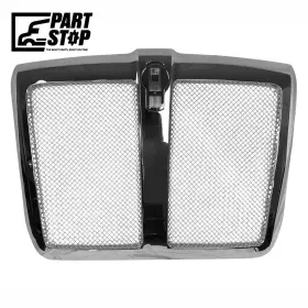 Partstop L296155100 Chrome Front Grille With Bug Screen Fits Kenworth T680 2014 No Emblem