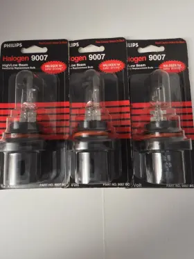 Phillips 9007bc Halogen Bulb 9007 High/low Beam Pn New Set Of 3