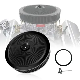 4330abk Ryansunoro High Flow 14 Inch X3 Round Air Cleaner Filter Kit Compatible With Gmc Chevy Ford