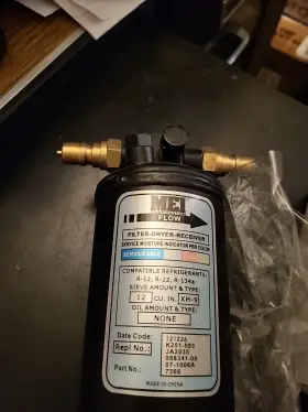 07-1006a Truck Air Parts A/c Receiver Drier Qd Type Without Ports #3