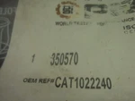 - Sensor, Fuel Coolant Temp CAT1022240/350570 CATBX8. Fixed Price $110.00.