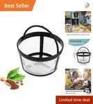 High-quality Dishwasher-safe Nylon Coffee Filters For 4-8 Cup Brewed Perfection. Fixed Price $15.99.