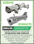 Cooler Kit, Navistar DT466/DT57 Bostech EGR06170 Reman. Fixed Price $775.00.