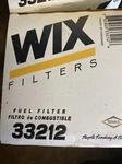Wix Fuel Filter 33212. Fixed Price $14.95.