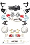 73-87 Chevy C10 2.5" Drop Front & Rear Disc Brakes Red Tubular Control Arms. Fixed Price $2523.33.