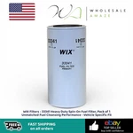 Wix Filters 33341 Heavy Duty Spin-on Fuel Filter, Pack Of Unmatched. Fixed Price $19.99.