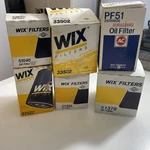 Miscellaneous Lot Of 5 Wix Oil Filters Plus 1 Similar Lfdg. Fixed Price $29.16.