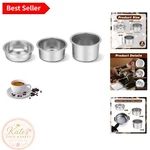Ultra-fine Stainless Steel Coffee Filter Set 3 Sizes For Espresso Perfection. Fixed Price $11.99.