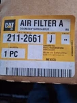 Caterpillar, (cat) Cabin Air Filter- Part # 211-2661. Fixed Price $20.00.