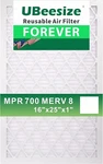Ubeesize 16X25X1 Merv 8 Pleated Air Filter, Reusable Frame, 9 Pack Ac/furnace. Fixed Price $29.99.