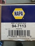 New Napa 94-7113 FD8172 Cv Drive Axle Ford F150 Expedition. Fixed Price $74.99.