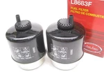 (2) Luberfiner L8683F Diesel Fuel Water Separator Filter Replaces PS7407A 33759. Fixed Price $31.49.