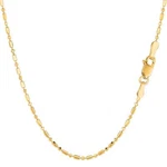 14K Yellow Real Gold Diamond Cut Bead Chain Necklace, 1.5MM, 16". Fixed Price $736.69.