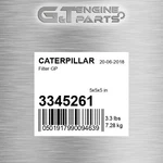 3345261 Filter Gp Fits Caterpillar (new Aftermarket). Fixed Price $308.57.
