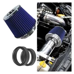 Universal Clamp-on Air Intake Filter, High Flow Closed-top Cool Silver&blue. Fixed Price $20.99.