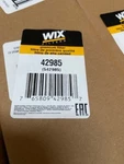 Wix Inner Air Filter 42985 (new). Fixed Price $28.97.
