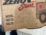 Zerostart 8600260 860-0260 9W.. Fixed Price $100.00.