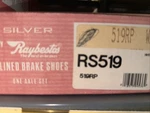 Drum Brake Shoe-raymold Raybestos 519RP. Fixed Price $15.00.