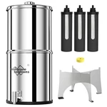 Gravity-fed Water System, With 3 Filters, 2.25G Stainless-steel. Fixed Price $99.99.