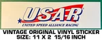 United Speed Alliance Racing - Vintage Original Vinyl Decal Sticker Drag Nhra. Fixed Price $9.45.