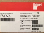 (12) FS19598 Fleetguard Fuel Filter, Water Separator Cartridge Oem 3911506. Fixed Price $319.95.