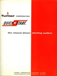 Turner Corporation Quick-start Closed Diesel Starting System Catalog 1964. Fixed Price $15.49.