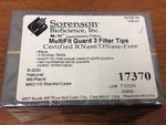 Sorenson - Part #17370 Multifit, Guard 3, Filter Tips 96/RACK. Fixed Price $12.50.