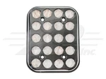CF19500C Chrome Fresh Air Filter For Peterbilt - 9.75" Length, 7.625" Height. Fixed Price $70.32.
