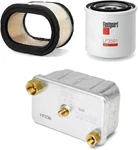 Filter Maintenance Genuine Fleetguard Cummins AF27906, LF3591, FF236. Fixed Price $60.00.