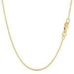 14K Yellow Real Gold Cable Link Chain Necklace, 1.4MM, 18". Fixed Price $502.31.