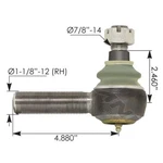 Tie Rod End Part# 2330713, A23144U385, R230085, ES176L, 462.ES176L. Fixed Price $49.04.