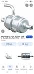 Fuel Filter-vin: 8 Baldwin Filters BF930. Fixed Price $8.00.